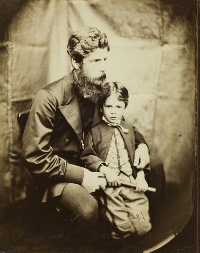 ジェームズラングトンクラーク牧師と息子チャールズ 作： Lewis Carroll