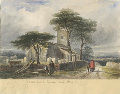 アルトン教会：水彩画、nd [c1830-1840]（絵画） 作： Lewis John Wood
