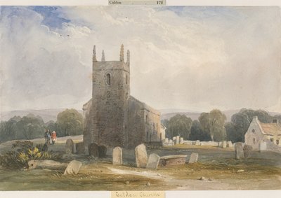 カルドン教会：水彩画、nd [c1830-1840] 作： Lewis John Wood