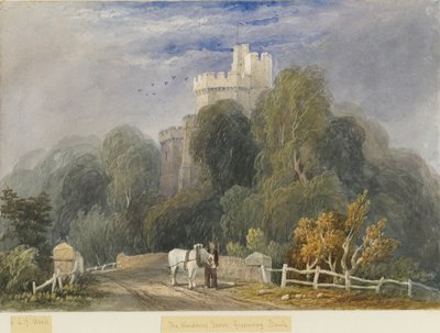 グリーンウェイバンク-「ウォーダーズタワー」：水彩画、nd [c1830-1840]（絵画） 作： Lewis John Wood