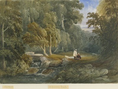 グリーンウェイ銀行：水彩画、nd [c1830-1840] 作： Lewis John Wood