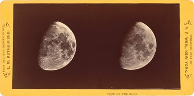「月の眺め」1860年（写真） 作： ルイス・モリス・ラザファード