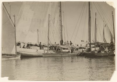 [オイスター・ボート、モービル湾、アラバマ州]。 作： Lewis W. Hine