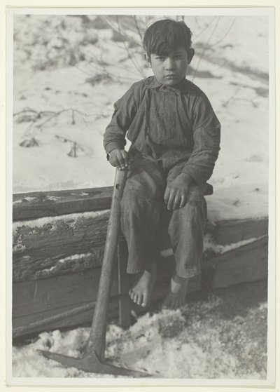鉱夫の少年、スコット・ラン、ウェストバージニア州 作： Lewis Wickes Hine