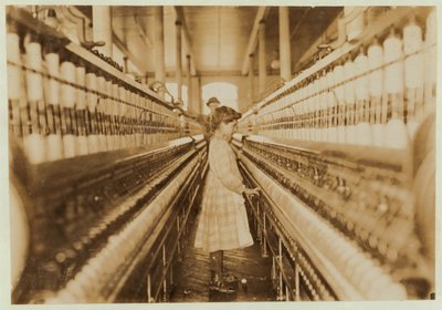 ランカスターコットンミルズの紡績工場、サウスカロライナ州、1908年 作： Lewis Wickes Hine