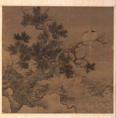 白内障、1127-1279年上の木の上の鳥。 作： Li Di