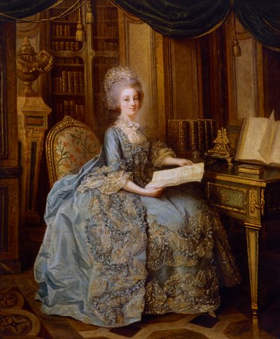 ラ・プティット・レーヌ」または「マダム・ソフィーの肖像」 1770-74年頃（油彩・キャンバス 作： Lié Louis Périn Salbreux