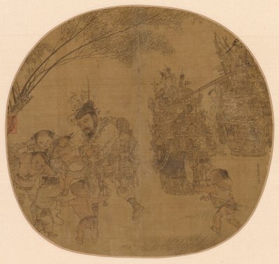 The Knickknack Peddler」（1212年）。 作： Li Song