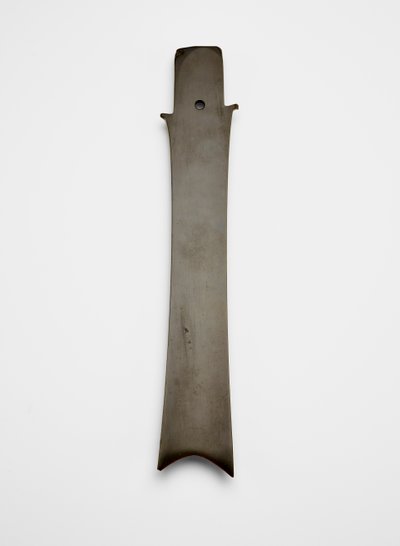 フォークブレード（張璋）、紀元前2000～1700年頃（翡翠、ネフライト 作： Liangzhu culture