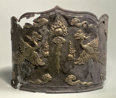 銀と小包の金色の帝国王冠、遼王朝、10〜11世紀 作： Liao Dynasty Chinese School