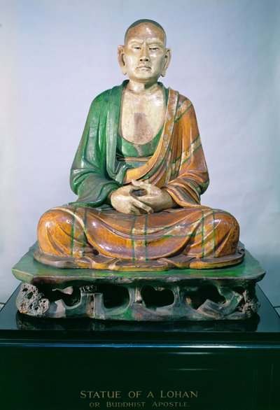 石器羅漢、遼王朝、（艶出し石器） 作： Liao Dynasty Chinese School