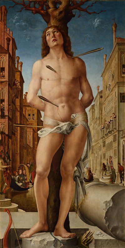 聖セバスチャン、1495年〜1500年 作： Liberale