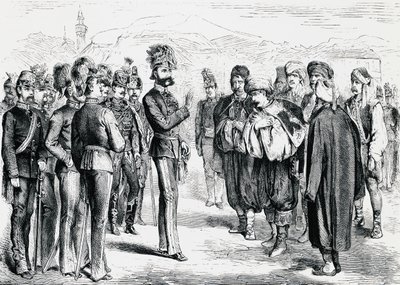 オーストリアのヨシップ・フィリポヴィッチ将軍がイスラム教徒の代表団を迎える 作： Unbekannt Unbekannt