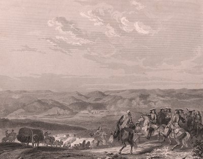 フライブルクの戦い、ドイツ、1644年8月、三十年戦争、陶磁器の紙にスチール彫刻 作： Unbekannt Unbekannt
