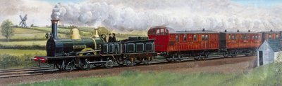 ブラックプール-マンチェスター間の列車、ランカシャー州カークハム付近 作： Unbekannt Unbekannt