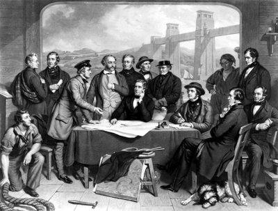 ブリタニア・ブリッジでのエンジニアの会議 作： Unbekannt Unbekannt