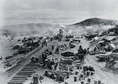 アメリカ西海岸での鉄道建設の様子 作： Unbekannt Unbekannt