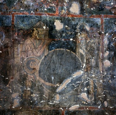 ギリシャ、クレタ島ディアヴァイデ、アギオス・ゲオルギオス修道院のフレスコ画（写真 作： Unbekannt Unbekannt