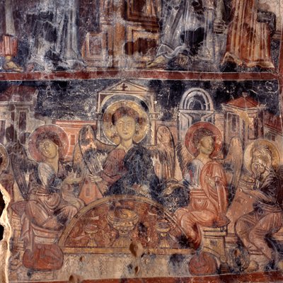 ギリシャ、クレタ島マザのアギオス・ニコラオス・ビザンチン教会のフレスコ画 作： Unbekannt Unbekannt