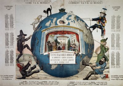世界はどうなっているのか、1879年のカレンダー、イタリア 作： Unbekannt Unbekannt