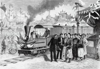 中国初のフランス式鉄道（天津-唐山間）が開通（11月20日 作： Unbekannt Unbekannt