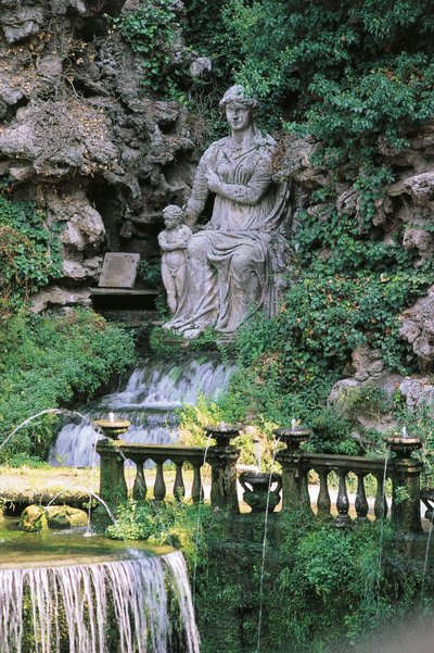 イタリア、ラティウム地方、ローマ県、チボリ、ハドリアヌスの別荘、オヴァートの泉 作： Unbekannt Unbekannt