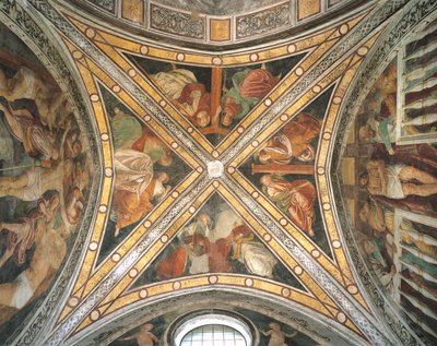イタリア、ロンバルディア州、ミラノ、サンタ・マリア・デレ・グラツィエ教会のサンタ・コロナの丸天井の礼拝堂 作： Unbekannt Unbekannt