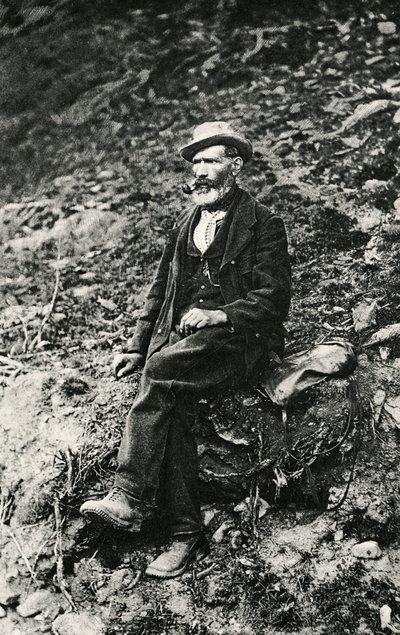 ジャン・アントワーヌ・キャレル（1829-1890 ヴァルトゥルネンシュ）、アオスタ渓谷の登山家で、イタリア側からマッターホルンの頂上に初登頂した、8月16日。 作： Unbekannt Unbekannt