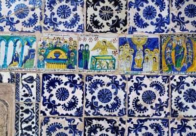 マジョリカ・タイル装飾（17世紀）、エルサレム旧市街のアルメニア総主教座（ユネスコ世界遺産登録 作： Unbekannt Unbekannt