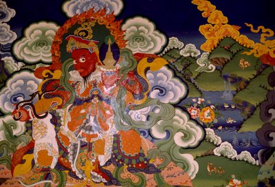 インド、ラダック、ラマユルのラマイスト僧院の壁画 作： Unbekannt Unbekannt