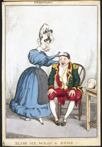 骨相学「Bless Me What a Bump」1820～1830年頃 作： Unbekannt Unbekannt