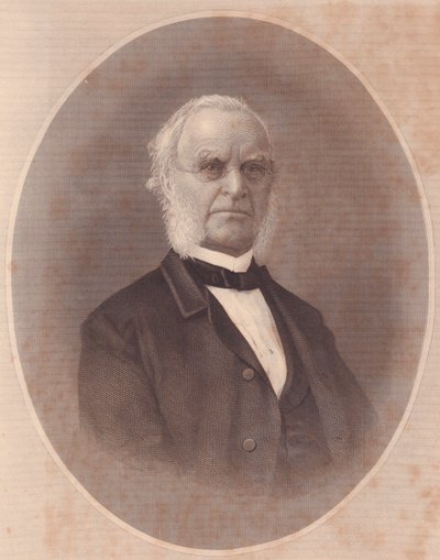 アメリカのメソジスト司教ジョセフ・ホルディッチ（1794-1893）の肖像、アメリカの「レディース・リポジトリ」の刻印、1870年頃 作： Unbekannt Unbekannt