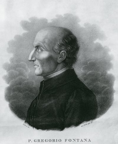 イタリアの数学者グレゴリオ・フォンタナ（1735-1803）の肖像、エングレービング 作： Unbekannt Unbekannt