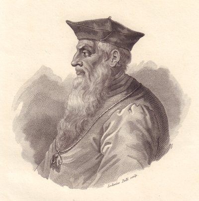 イタリアの提督アンドレア・ドーリア（1466-1560）の肖像、ルドヴィコ・ペリの銅版画 作： Unbekannt Unbekannt