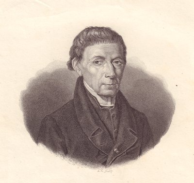 イタリアの数学者・天文学者バルナバ・オリアーニ（1752-1832）の肖像、デマルキのデッサンによる銅版画 作： Unbekannt Unbekannt