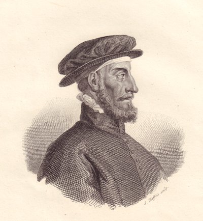 イタリアの出版・印刷業者Paolo Manuzio (1512-1574)の肖像 S Maffeisによる銅版画 作： Unbekannt Unbekannt
