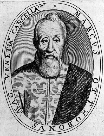 ヴェネツィア大法官マルコ・オットーボーニ（1554-1649）の肖像、エングレーヴィング 作： Unbekannt Unbekannt