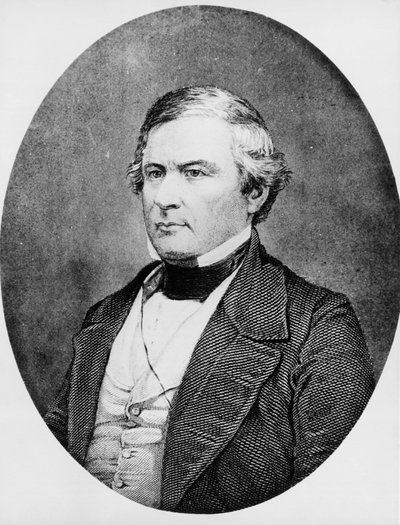 1850年から1853年まで第13代アメリカ合衆国大統領を務めたアメリカの弁護士・政治家、ミラード・フィルモア（1800-1874）の肖像、マシュー・ブレイディ（1822-1896）のダゲレオタイプの後の彫刻。 作： Unbekannt Unbekannt