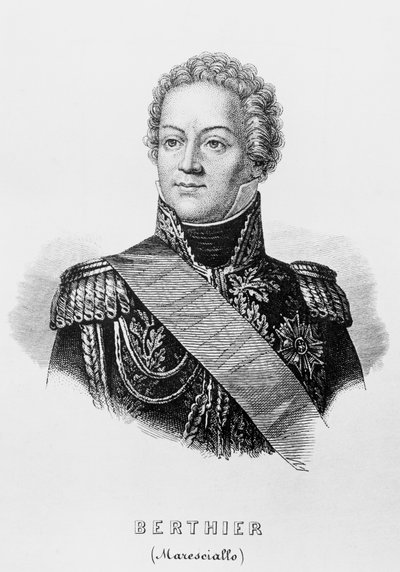 プリンス・ルイ＝アレクサンドル・ベルティエ（1753-1815）の肖像（第一帝政期のフランス元帥兼陸軍大臣）、エングレーヴィング 作： Unbekannt Unbekannt