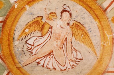 シリア、パルミラ、墓の谷、3兄弟の墓の天使のハイポジウムのフレスコ画 作： Unbekannt Unbekannt