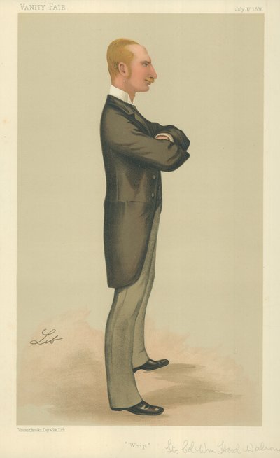 Lieut-Colウィリアムフッドウォロンド、ホイップ、1886年7月17日、バニティフェア漫画 作： Liborio Prosperi