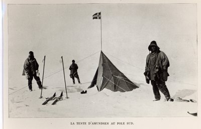 1911年、1912年、ロアルドアムンセン（1872-1928）によって南極にテントが残されました 作： Lieutenant Henry Robertson Bowers