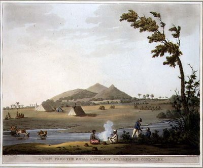 A View from the Royal Artillery Encampment, Conditore, plate 37, 