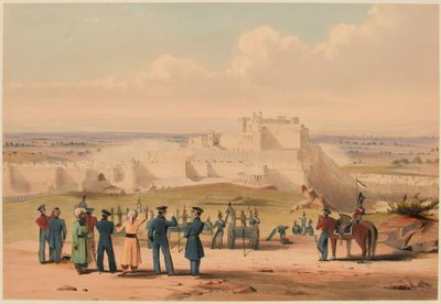 The Storming of Ghuznee [sic].指揮官・参謀、1839年7月23日(カラーリトグラフ) 作： Lieutenant Thomas (after) Wingate