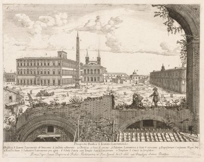 見通しのあるローマの聖ヨハネラテランロクリ市Insignes [turn]、1666。 作： Lievin Cruyl