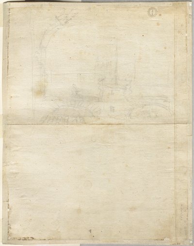 1664年、ラテラーノヴェルソのサンジョヴァンニのスケッチ。 作： Lievin Cruyl