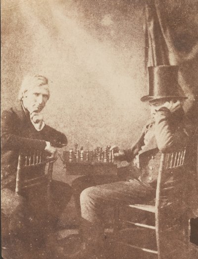 チェスプレーヤー、カリフォルニア。 1845年。 作： Likely by Antoine François Jean Claudet.