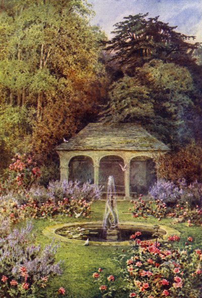The Pool Garden（カラーリトグラフ 作： Lilian Stannard