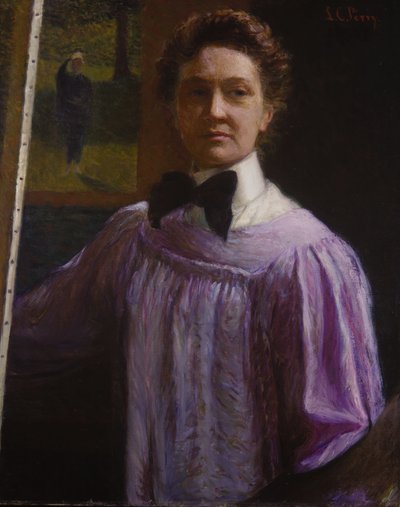 自画像 作： Lilla Cabot Perry