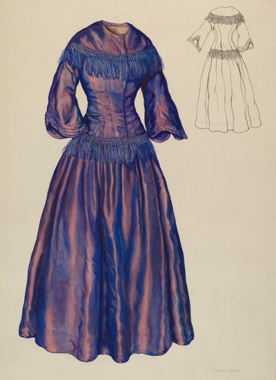 ガウン、1940年頃 作： Lillian Causey